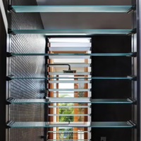Volets à lamelles en aluminium de style européen moderne, stores électriques sur mesure pour les projets de villas, d'appartements et d'hôtels