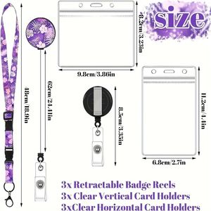 2024 ensemble de cartes d'identité du personnel lanière personnalisée avec porte-badge de carte d'identité bobines de badge lanière de sangle de téléphone en gros pour éviter la <span class=keywords><strong>perte</strong></span> de téléphone - Product Image 4