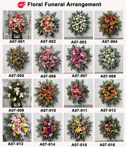 พวงดอกไม้ประดิษฐ์ทรงกลมคุณภาพสูงสำหรับงานศพและงานไว้อาลัย  รับผลิตตามสั่งจาก LEDA - Product Image 5