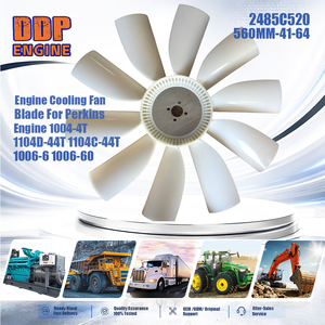ใบพัดลมระบายความร้อนเครื่องยนต์ 2485C520 560MM-41-64 สำหรับเครื่องยนต์ Perkins รุ่น 1004-4T 1104D-44T 1104C-44T 1006-6 1006-60 - Product Image 2