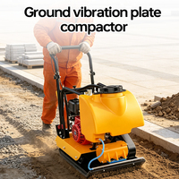 Compacteur à plaque essence fiable de type 90 pour la compactation de routes, de fosses, d'asphalte et de sols