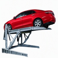 Lève-voiture hydraulique électrique inclinable avec télécommande pour garages de villas privées