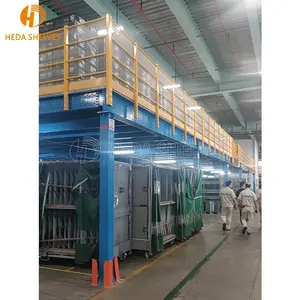 Custom Industrial Storage H Beam Steel Work Platforms Warehouse Office Heavy Duty Mezzanine Floor Racking System