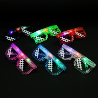Lunettes de fête LED en gros, pas chères, pour enfants, jouets lumineux, cadeaux promotionnels, lunettes de fête clignotantes, jouets lumineux LED, cadeaux promotionnels