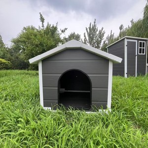 Caseta para Mascotas Tipo Villa, 3x3 pies, Plástico Impermeable, para Exteriores, Caseta Rectangular para Perros Grandes, Estilo Simple - Product Image 2