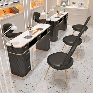 Mesa de Manicura Profesional de Lujo con Cajones, Equipo de Manicurista, Mesa de Exhibición para Salón y Hogar - Product Image 4