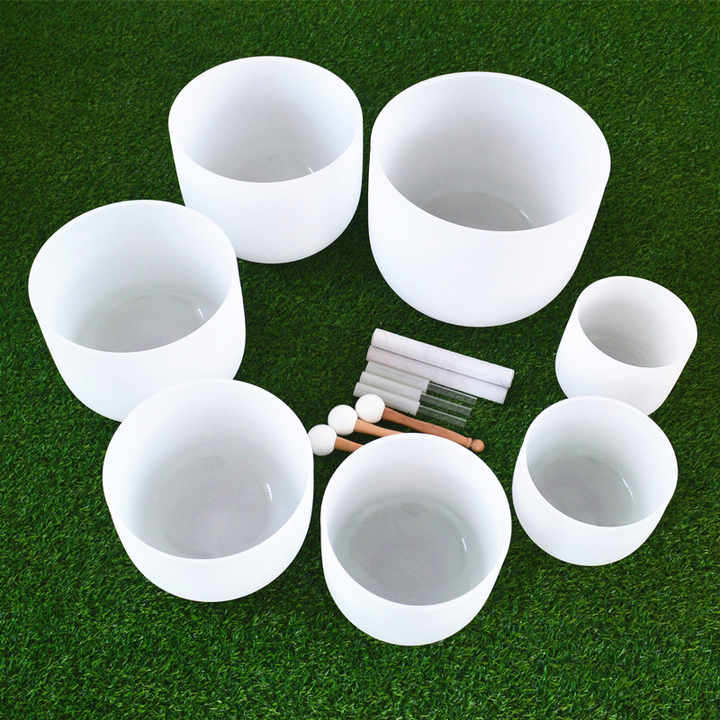HF 440hz & 432hz Sound Healing Quartz Music Bowls 6"-24" Crystal ...