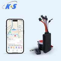 Ensemble de traceurs GPS pour voiture 4G, avec alarme SOS, verrouillage par relais, microphone, déverrouillage de clé à distance et alarme de vibration du véhicule.