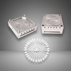 Moule à cuillères en plastique haute précision et haute tolérance (0,01 mm), multi-cavités, pour <span class=keywords><strong>couverts</strong></span> jetables, outillage de vaisselle de qualité alimentaire - Product Image 4