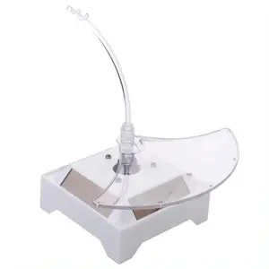 AL LED 360 Degree Solar Showcase Turntable Rotating phone Display Stand Colorful Led Lamp Phone Display Stand
