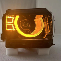 Conjunto de Faros Delanteros Modificados Modelo Guardian para Jetour T2, Lente A, Luz Amarillo-Blanca, Luz Diurna Tipo C con Halo Grande
