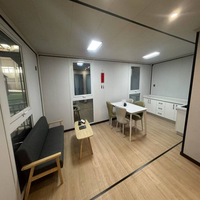 Maisons conteneurs pliables à montage rapide avec 1/2/3 chambres et salles de bain supplémentaires pour hôtels
