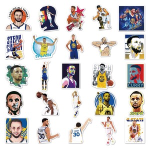 50 autocollants personnalisés tendance de célébrités sportives et de dessins animés, décorations pour gobelets, tablettes et valises de voyage - Product Image 4