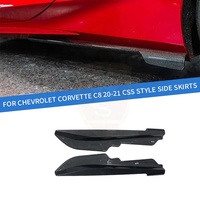Jupes latérales en fibre de carbone style OEM pour Chevrolet Corvette C8 Stingray 2020-2024 Kit carrosserie Z51 Pièces automobiles