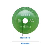 Disco de Corte de Acero de 100/115/125 mm para Vidrio, Baldosa Cerámica, Jade y Pulido de Granito - Hoja de Sierra Circular de Diamante Prensada en Caliente
