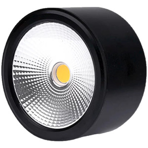 Foco <span class=keywords><strong>LED</strong></span> de <span class=keywords><strong>Superficie</strong></span> Ultrafino de Aluminio Negro 5W-15W para Pasillo, Sala de Estar, Techo, <span class=keywords><strong>Downlight</strong></span> COB sin Perforaciones - Product Image 4