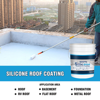 Revêtement imperméable liquide en caoutchouc de silicone pour toiture et terrasse, extra flexible, 30 ans, avec une haute résistance aux UV