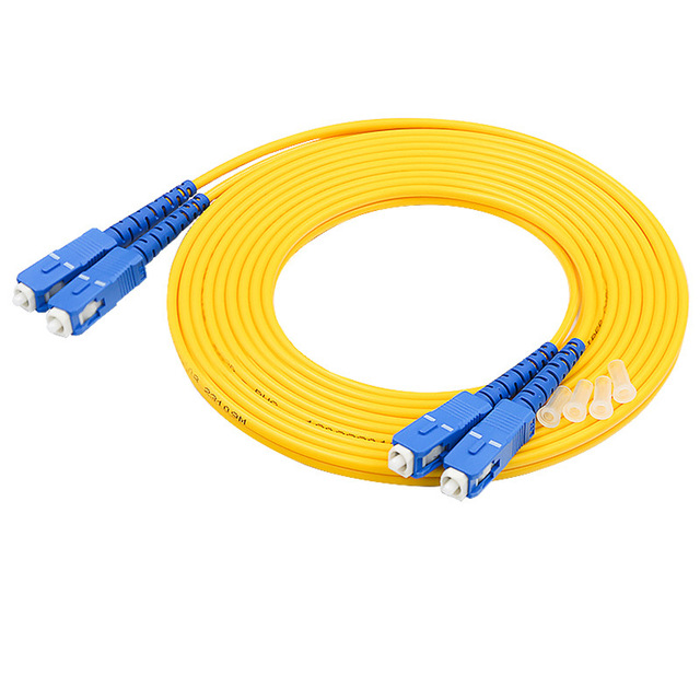 Single-Mode Dual-Core 10m 15m Telecom Grade Fiber Optic SC/UFC Patch Cord