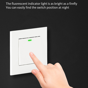 Công Tắc Treo Tường <span class=keywords><strong>2</strong></span> Chiều Tiêu Chuẩn EU Công Tắc Nút Nhấn Gắn Tường Điện An Toàn Bảng Màu Đen/Vàng/Trắng/Xám - Product Image 5