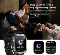 Nouvelle montre connectée C30Pro 2026 pour hommes, grand écran de 2,19 pouces, appels Bluetooth HD, rappel d'informations, montres connectées de fitness
