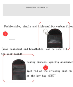 2021 Fashionable Car Accessories High Quality Key Case Covers Protective Signal Blocker - Product Image 3