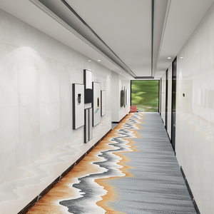 Axminster Printed Wool/Nylon Carpet Machine Made Anti-fouling Anti-slip Antibacterial Protection Washable Durable Commercial - Product Image 1