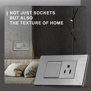 118K loạt thép không gỉ Bảng điều chỉnh điện tường ổ cắm và chuyển đổi 1 Gang 1 cách chuyển đổi + 3 cực ổ cắm điện ổ cắm - Product Image 4