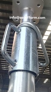 Échafaudages galvanisés par pulvérisation de couleur d'étais d'acier carrés européens de haute qualité pour le renforcement du support de dalle en béton - Product Image 3