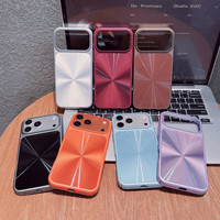 Coque de téléphone de luxe scintillante effet aurore brillante pour iPhone 18 17 15 16 Pro Max 14 12 11 13 Pro avec protection intégrale de l'objectif en verre