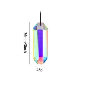 Colgante de <span class=keywords><strong>cristal</strong></span> Sun Catcher-Decoración navideñ<span class=keywords><strong>a</strong></span>-Patrón de rombos-Hogar, exterior, decoración de jardín-Regalo de Festival - Product Image 3