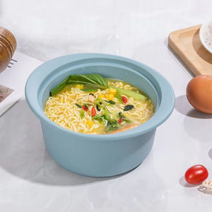 Olla de Silicona para Microondas, Vaporera de Alimentos, Olla para Sopa con Tapa y Asa, Tazón para Cocinar al Vapor en el Microondas - Product Image 3