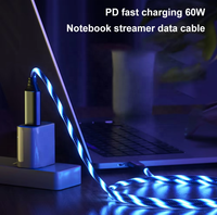 Cable USB C con Luz LED Visible de Carga Rápida, Cable USB con Luz LED de 20W PD para iPhone 15, Samsung, Huawei
