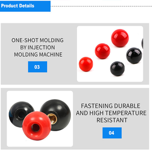 Professioneller Bakelit-Kugelknopf M6 M12 Manuelle Drehmutter für Industriemaschinen und Gerätesteuerung - Product Image 3