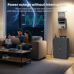 Station <span class=keywords><strong>d</strong></span>'alimentation portable 3KW au <span class=keywords><strong>prix</strong></span> <span class=keywords><strong>d</strong></span>'usine, <span class=keywords><strong>batterie</strong></span> LiFePO4 et générateur solaire mobile 3072Wh 110V 220V pour usage domestique <span class=keywords><strong>d</strong></span>'urgence - Product Image 5