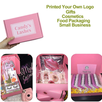 Vente directe d'usine, boîtes d'expédition en carton ondulé rose recyclables de 9*6*3 pouces pour les petites entreprises