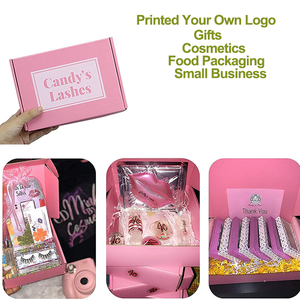 Vente directe d'usine, boîtes d'expédition en carton ondulé rose recyclables de 9*6*3 pouces pour les petites entreprises - Product Image 6