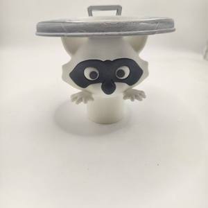 Portarrollos de Papel Higiénico con Diseño de Mapache Impreso en 3D, Personalizable de Fábrica, Divertido y Original, Regalo Novedoso para Baño - Product Image 2
