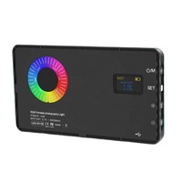 M1 SE Studio vidéo portable pour diffusion en direct, éclairage rechargeable, photographie, lumière LED RGB pour selfie, panneau lumineux de poche