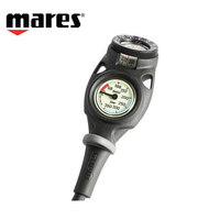 Manomètre de plongée Mares MISSION, jauge de pression résiduelle, aiguille de profondeur, simple ou double mesure