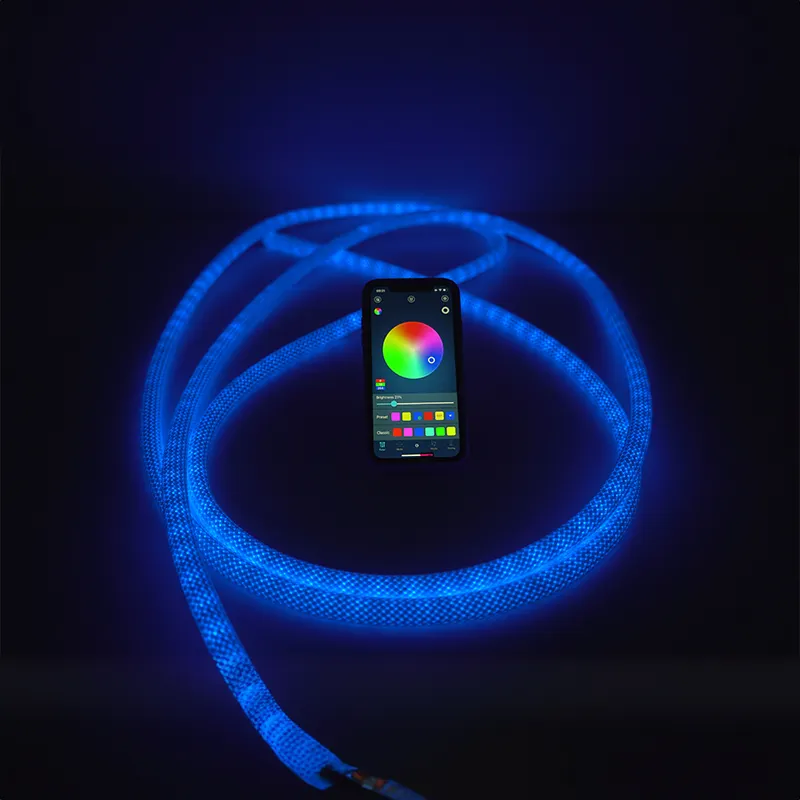 Mobile APP Dmx 512 Controller Ip68 LED-Streifen Neon Flexible Streifen Lichter Tube Weave Neon Streifen Lichter für Dekoration Atmosphäre