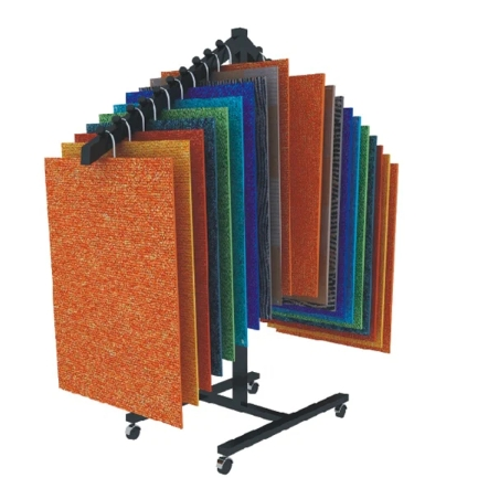 Apache Customizable Modern Metal Display Racks with Storage Function for Supermarket Carpet Display Stand — view 4