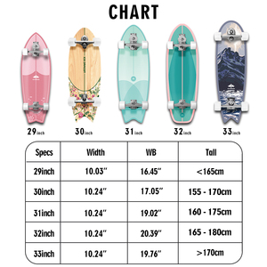 Planche de surf complète Wood 31 pouces B9 Trucks Tablas Surf Skate <span class=keywords><strong>Surfskate</strong></span> - Product Image 5