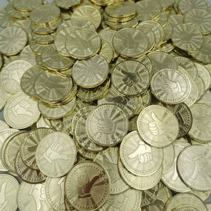 โทเค็นโทเค็นมงกงกุฎสแตนเลสขนาด25*2มม. สำหรับเครื่องปั้นจั่นโลหะญี่ปุ่นสเปน - Product Image 3