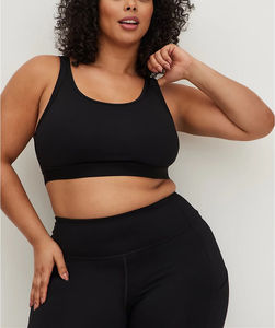 2025 OEM Damen Sport BraYoga Plus Size Mesh Crop Top Fitness Laufen Stoß fester Yoga BH Hohl Abnehmbare Cups Yoga Sport BH - Product Image 2