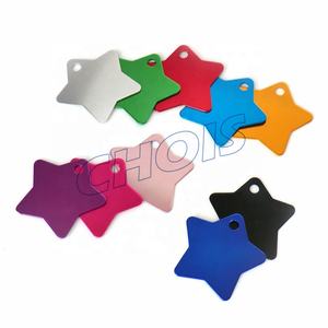 การออกแบบป้ายชื่อจี้โลหะดาวอลูมิเนียมเปล่าแท็กสัตว์เลี้ยงระเหิด - Product Image 4