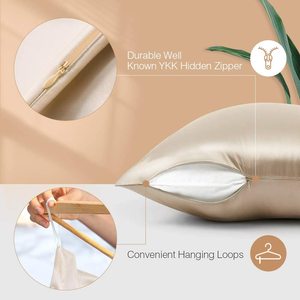 <strong>Wholesale</strong> Luxury 100% 22 Momme 6A Grade <strong>Mulberry</strong> <strong>Silk</strong> <strong>Pillowcase</strong> with Zipper Gift Box Custom Logo - Product Image 3