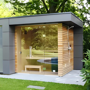 ساونا خارجية لعام <span class=keywords><strong>2026</strong></span> تتسع لـ 4-5 أشخاص مع دش، غرفة بخار خارجية، الأعلى تقييمًا - Product Image 2