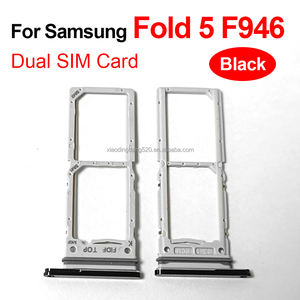 Pour Samsung pour Galaxy F946 Z Fold 5 Fold5 double support de plateau de <span class=keywords><strong>carte</strong></span> SIM adaptateur de prise pièce de réparation électronique de remplacement - Product Image 4