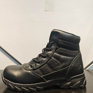 TSA01 Men Black Leather High Top Men <b>Hiking</b> <b>Boots</b>, Waterproof All Seasons Outdoor Training Shoes - Product Image 3