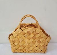 Panier à fleurs portatif en bois tressé, idéal pour mariage, cadeau de fête, vente directe usine